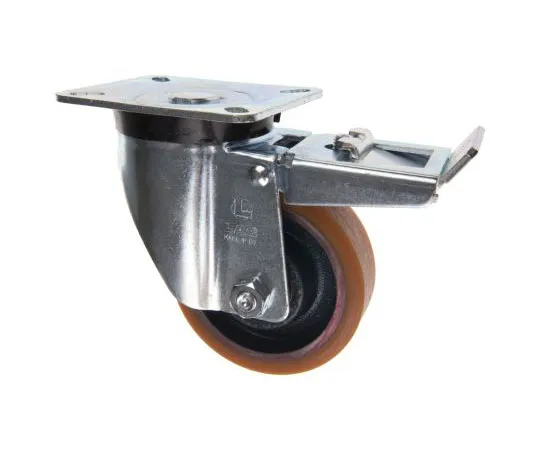 63-7664-32 LAG Braked Swivel Swivel Castor, 300kg Load Capacity, 100mm Wheel Diameter 23603 FR