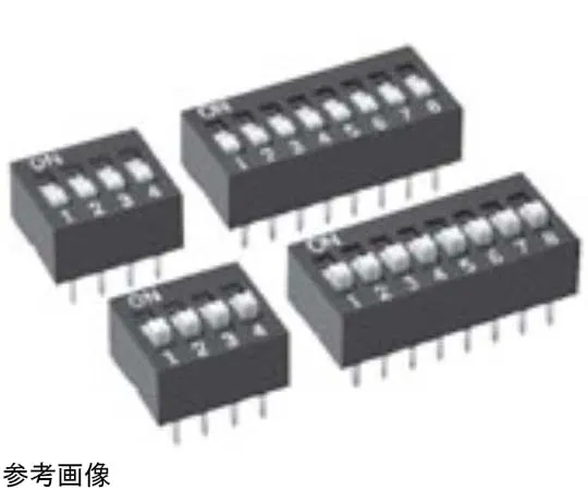 67-8028-37 Slide DIP Switch Convex Type Number of Poles: 2 A6E2104N