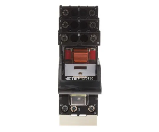 63-7600-74 TE ConnectivityPT DPDT Non-Latching Relay DIN Rail, 230V ac Coil, 12A PT2L7TD0 9-1415534-4