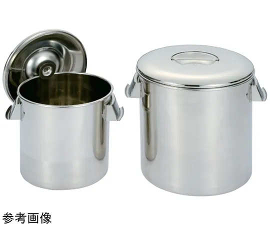 67-2402-30 18-8 Tapered General Purpose Container (Inner Lid Type) 100 L Deep THD-250D