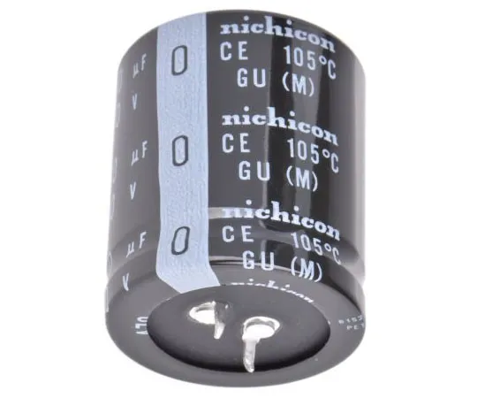 63-7605-88 Nichicon 470μF 400V dc Aluminium Electrolytic Capacitor, Through Hole 35 (Dia.) x 40mm +105°C 35mm 10mm LGU2G471MELC
