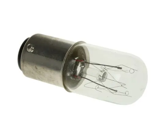 63-7638-19 BA15d Incandescent Bulb, Clear, 230 V DL1BEM