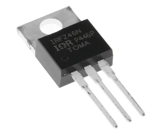 63-7622-35 IRFZ46NPBF N-Channel MOSFET, 53 A, 55 V HEXFET, 3-Pin TO-220AB Infineon IRFZ46NPBF