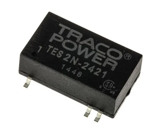 63-7599-63 TRACOPOWER TES 2N 2W Isolated DC-DC Converter Surface Mount, Voltage in 18 → 36 V dc, Voltage out ±5V dc TES 2N-2421