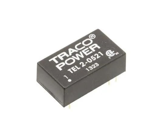 63-7724-61 TRACOPOWER TEL 2 2W Isolated DC-DC Converter Through Hole, Voltage in 4.5 → 9 V dc, Voltage out ±5V dc TEL 2-0521