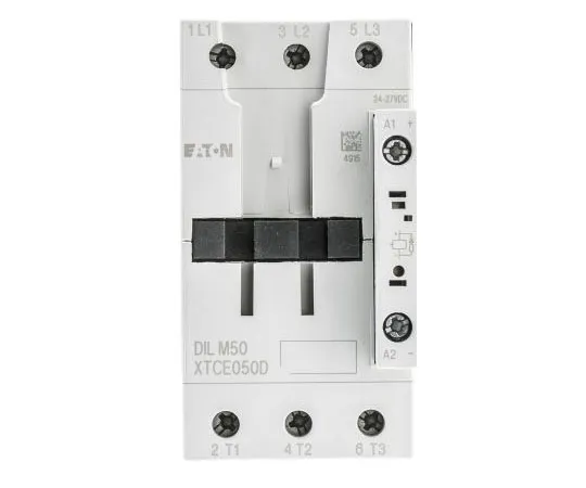 63-7602-94 Eaton 3 Pole Contactor, 50 A, 24 V dc Coil, xStart, 3NO, 22 kW DILM50(RDC24)