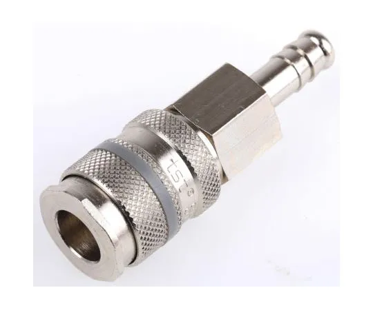 63-7662-71 RS PRO Pneumatic Quick Connect Coupling Brass 8mm Hose Barb 667-1891