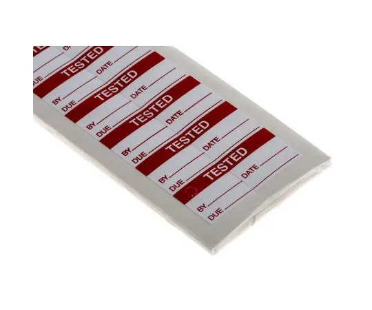 63-7551-99 RS PRO Adhesive Pre-Printed Adhesive Label-Tested-. Quantity: 140 450-5981