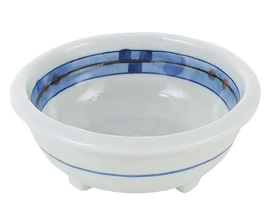 63-7196-11 Japanese tableware collection cube three-legged bowl 4 cm 8180990