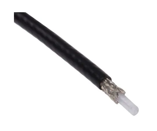 63-7607-81 RS PRO Black Unterminated to Unterminated RG179 Coaxial Cable, 75 Ω 2.8mm OD 50m 521-7950
