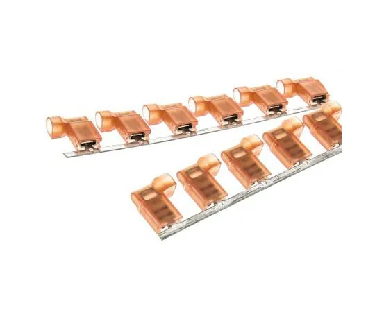 63-7686-90 TE Connectivity Ultra-Fast .187 Series Insulated Crimp Flag Terminal, 0.3mm² to 0.9mm², 22AWG to 18AWG, Red, Tin Plated 2-520336-2