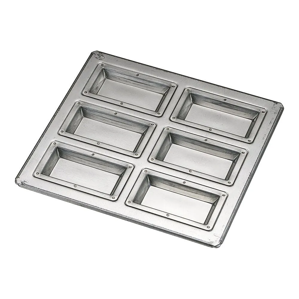64-9290-69 Silicone Financier Top Plate 6 pcs Flat Finish WHI1901