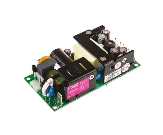 63-7725-95 TRACOPOWER 55W Dual Output Embedded Switch Mode Power Supply SMPS, 3 A, 6 A, 5/12V dc Open Frame TOP 60252