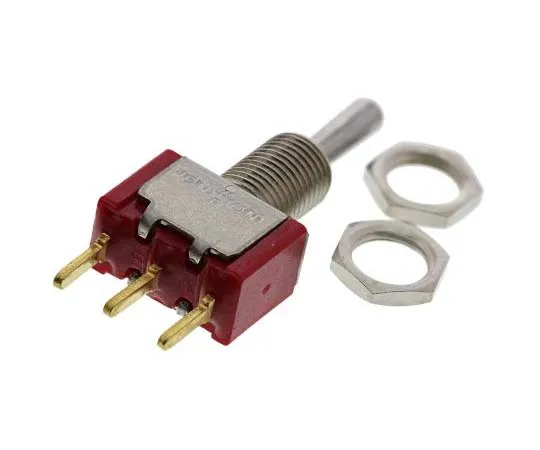 63-7735-77　TE Connectivity Single Pole Double Throw (SPDT) Toggle Switch, (On)-Off-(On), PCB　3-1825137-6