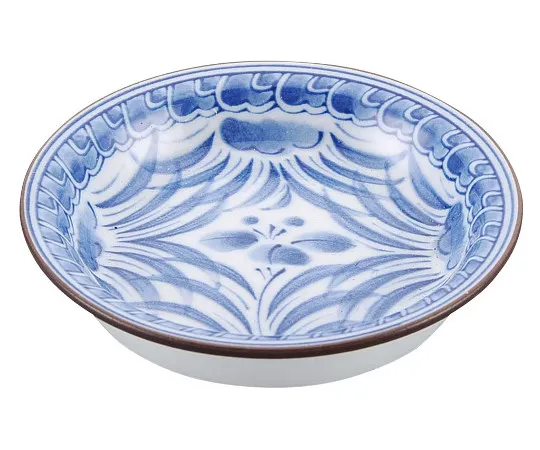 63-7196-75 Japanese tableware collection Dyed flower condiment plate 8181650