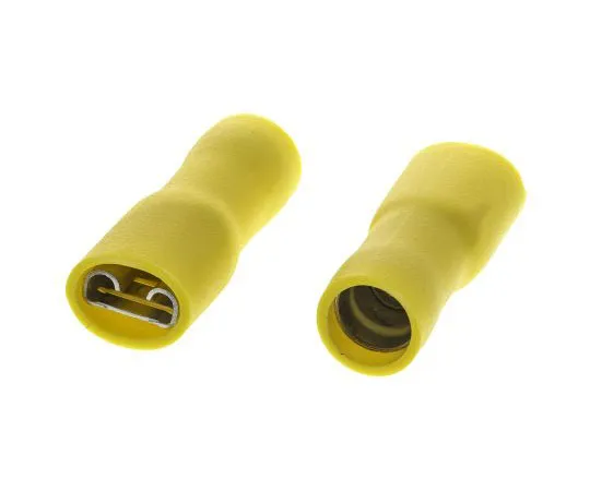 63-7646-33 RS PRO Yellow Insulated Crimp Receptacle, 6.35 x 0.8mm, 4mm² to 6mm², 12AWG to 10AWG, Tin Plated 624-1190