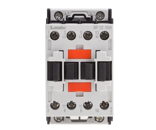 63-7690-91 Lovato 3 Pole Contactor, 12 A, 400 V ac Coil, Orange, 3NO, 5.5 kW BF1210A400