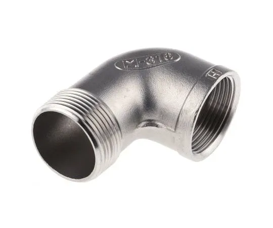 63-7592-18 RS PRO Stainless Steel Circular 90° Elbow 1-1/4in G(P) Female x 1-1/4in R(T) Male 499-3350