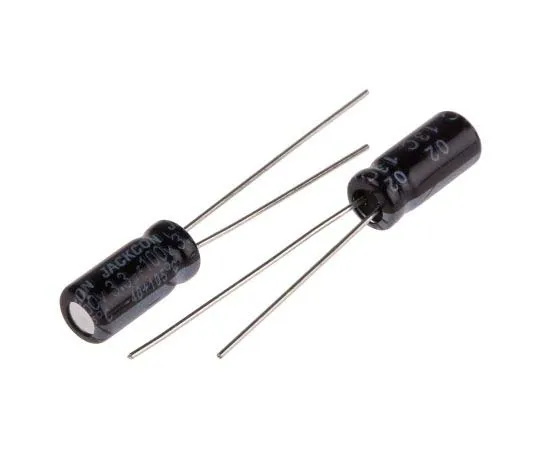 63-7737-91　RS PRO 3.3μF 100V dc Aluminium Electrolytic Capacitor, Through Hole 5 (Dia.) x 11mm +105°C 5mm 2mm 11mm　170-1284