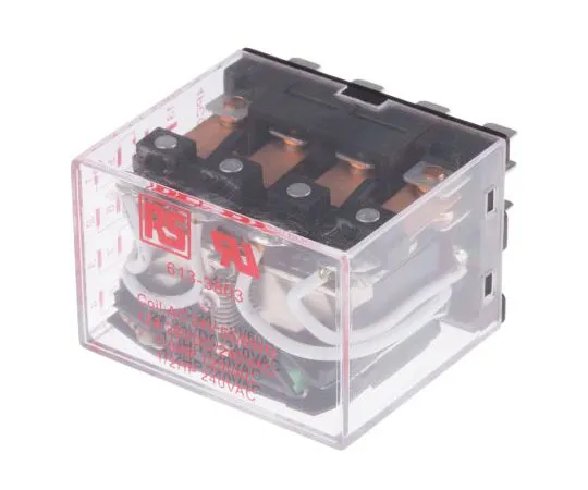 63-7636-17 RS PRO 4PDT Non-Latching Relay Plug In, 24V ac Coil, 12A 613-3803