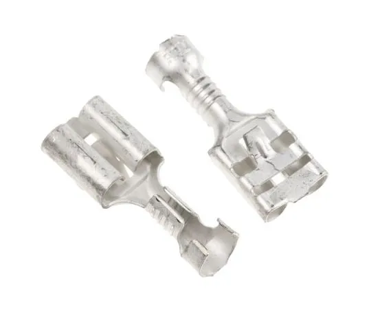 63-7681-95 TE Connectivity FASTIN-FASTON .250 Series Crimp Receptacle, 6.35 x 0.81mm, 1mm² to 2.5mm², 17AWG to 13AWG, Tin Plated 6-160449-5