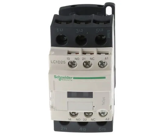 63-7631-16 Schneider Electric 3 Pole Contactor, 25 A, 110 V ac Coil, TeSys D, 3NO, 11 kW LC1D25FE7