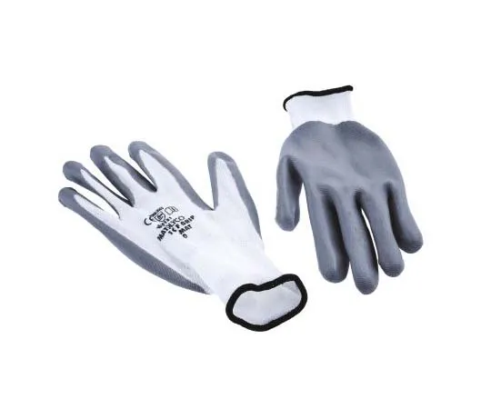 63-7720-16 BM Polyco Matrix Nylon Nitrile-Coated General Purpose Gloves, size 10, White 104-MAT