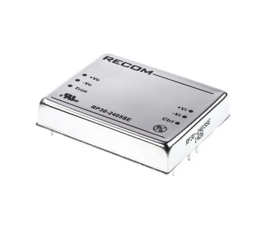 63-7672-82 Recom RP30 E 30W Isolated DC-DC Converter Through Hole, Voltage in 18 → 36 V dc, Voltage out 5V dc RP30-2405SE