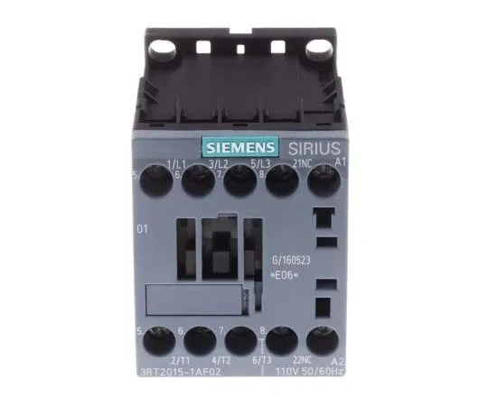 63-7721-19 Siemens 3 Pole Contactor, 7 A, 110 V ac Coil, SIRIUS Innovation, 3NO, 3 kW 3RT2015-1AF02