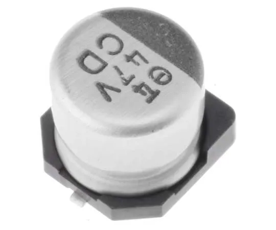 63-7746-62　Nichicon 47μF 35V dc Aluminium Electrolytic Capacitor, Surface Mount 6.3 (Dia.) x 5.8mm +105°C 6.3mm　UCD1V470MCL1GS