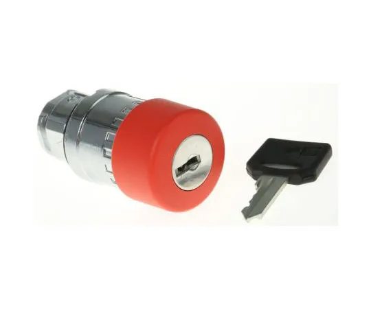 63-7631-91 Schneider Electric Harmony, Red, Key Reset 30mm Mushroom Head Emergency Button ZB4BS934