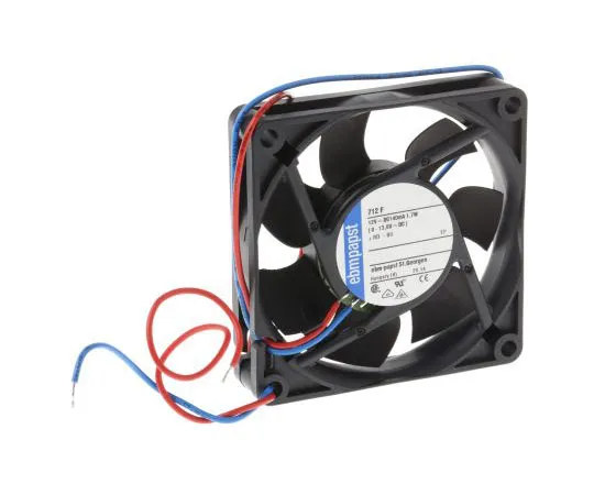 63-7557-72 ebm-papst 700F Series Axial Fan, 70 x 70 x 15mm, 44m³/h, 1.7W, 12 V dc 712F