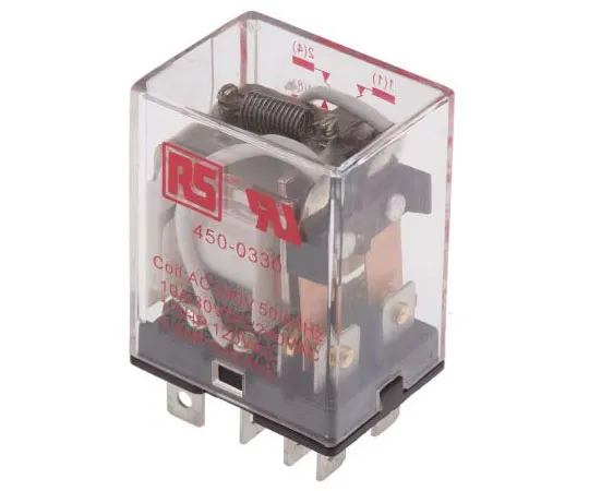 63-7551-66 RS PRO DPDT Non-Latching Relay Plug In, 240V ac Coil, 10A 450-0330