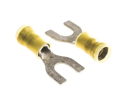 63-7613-22 TE Connectivity PIDG Series Insulated Crimp Spade Connector, 2.6mm² to 6.6mm², 12AWG to 10AWG, M6 Stud Size Nylon, 130625