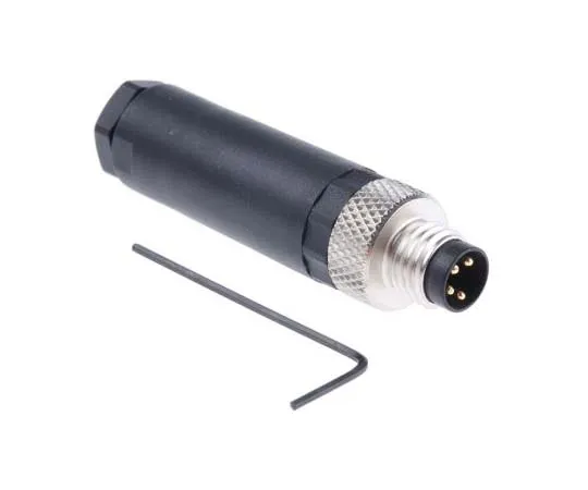 63-7722-26 Binder 768 Series M8 Cable Mount Connector, 4 contacts Plug 99-3383-100-04
