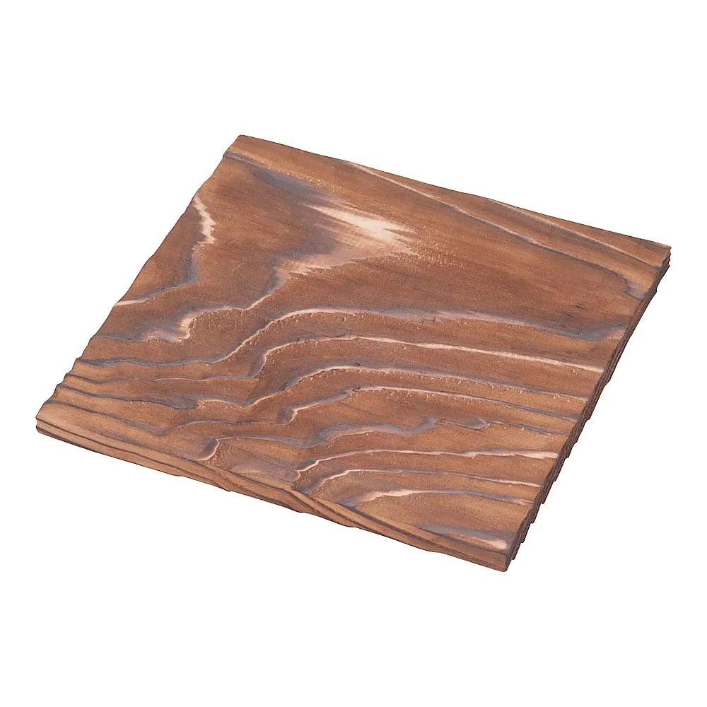 62-6792-92 Yakesugi Square Plate 18 cm
