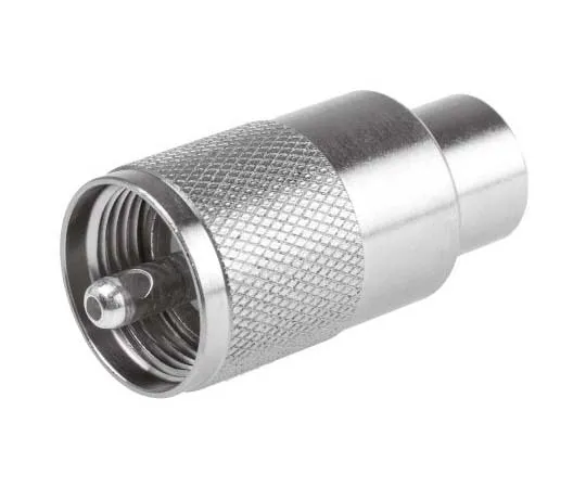 63-7742-02 Telegartner Straight 50Ω Cable Mount UHF Plug, RG58 C/U, RG59 B/U J01040A0604