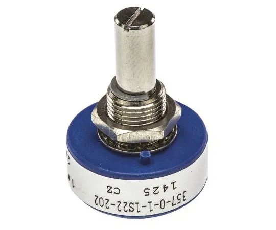 63-7560-29 Vishay 1 Gang Continuous Turn Rotary Conductive Plastic Potentiometer with a 6.35 mm Dia. Shaft, 2kΩ, ±20%, 1W, Linear 357B0202MAB251S22