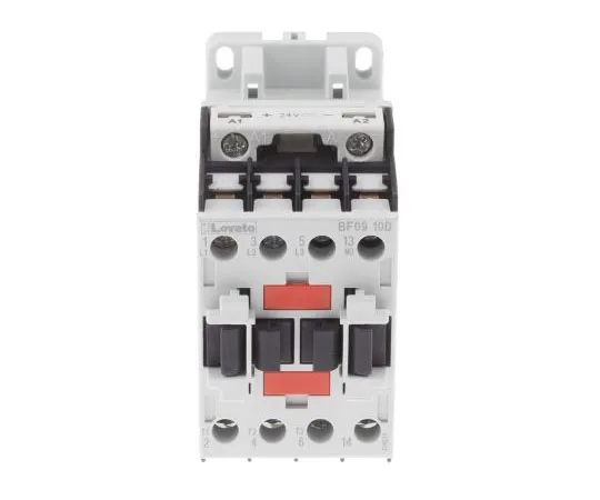 63-7691-30 Lovato 3 Pole Contactor, 9 A, 24 V dc Coil, Orange, 3NO, 4 kW BF0910D024