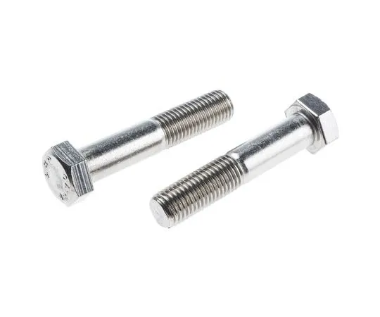 63-7596-50 Plain Stainless Steel Hex Bolt, M16 x 80mm 508-1234