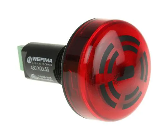 63-7675-51 450 Buzzer Beacon, Red LED, 24 V dc 45010055