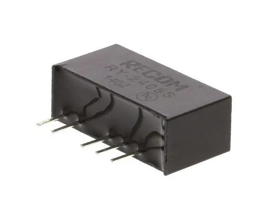 63-7672-65 Recom RY 1W Isolated DC-DC Converter Through Hole, Voltage in 22.8 → 25.2 V dc, Voltage out 5V dc RY-2405S