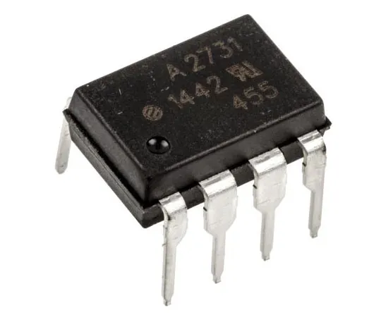 63-7628-53 Broadcom, HCPL-2731-000E DC Input Darlington Output Dual Optocoupler, Through Hole, 8-Pin PDIP HCPL-2731-000E