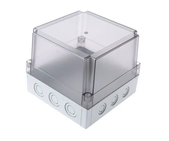 63-7590-98 Fibox Polycarbonate Enclosure, IP66, IP67, 180 x 180 x 150mm PCM 175/150 T ENCLOSURE