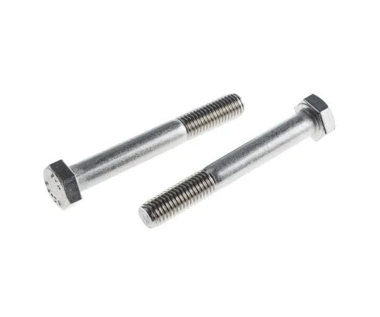 63-7596-45 Plain Stainless Steel Hex Bolt, M12 x 90mm 508-1149