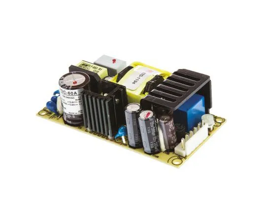 63-7669-38 Mean Well 59W Dual Output Embedded Switch Mode Power Supply SMPS, 1.5 A, 2.8 A, 13.8V dc Open Frame PSC-60A
