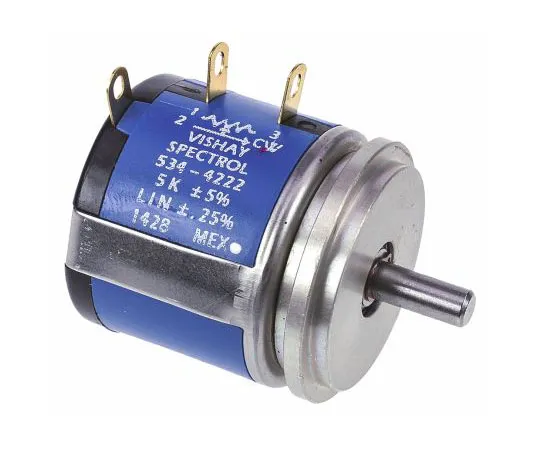 63-7560-26 Vishay 1 Gang 10 Turn Rotary Wirewound Potentiometer with a 3.18 mm Dia. Shaft, 5kΩ, ±5%, 2W, Linear 534S1502JC4222 534S1502JC4222