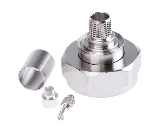 63-7582-06 Telegartner Cable Mount 50Ω 7/16 Connector Plug, Crimp Termination, RG214/U cable J01120B0091