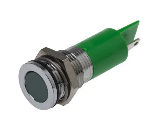 63-7717-65 RS PRO Green Indicator, 220 V ac, 14mm Mounting Hole Size, Solder Tab Termination, IP67 703-8841
