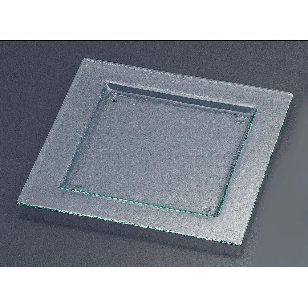 62-6835-55 Tiger Glass Square Plate 320 161-192 01 Clear